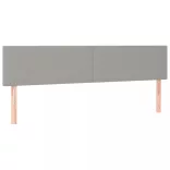 világosszürke szövet rugós ágy matraccal 160 x 200 cm