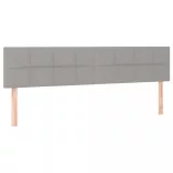 világosszürke szövet rugós ágy matraccal 200 x 200 cm