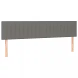 sötétszürke szövet rugós ágy matraccal 180 x 200 cm