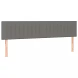sötétszürke szövet rugós ágy matraccal 200 x 200 cm