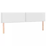 fehér műbőr rugós ágy matraccal 200 x 200 cm