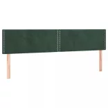 sötétzöld bársony rugós ágy matraccal 200x200 cm