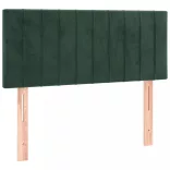 sötétzöld bársony rugós ágy matraccal 80 x 200 cm