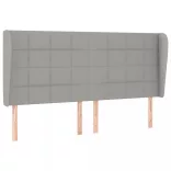 világosszürke szövet rugós ágy matraccal 180 x 200 cm