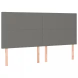 sötétszürke szövet rugós ágy matraccal 200 x 200 cm