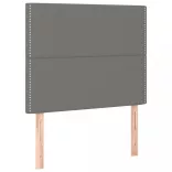 sötétszürke szövet rugós ágy matraccal 100 x 200 cm