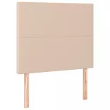 cappuccino színű műbőr rugós ágy matraccal 100 x 200 cm