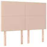 cappuccino színű műbőr rugós ágy matraccal 140 x 190 cm