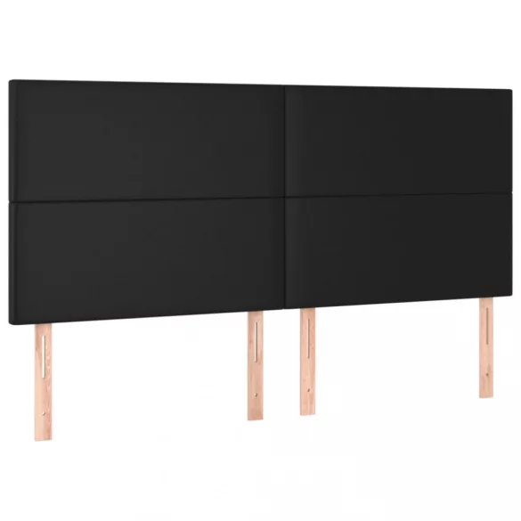 fehér műbőr rugós ágy matraccal 200 x 200 cm