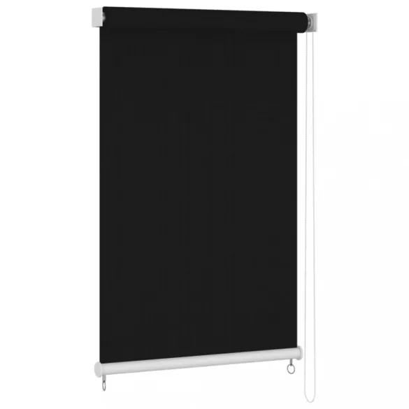 fekete kültéri sötétítő roló 140 x 230 cm