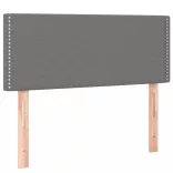 sötétszürke szövet rugós ágy matraccal 90 x 200 cm