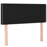 fekete szövet rugós ágy matraccal 100 x 200 cm