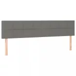 sötétszürke szövet rugós ágy matraccal 160 x 200 cm