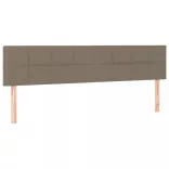 tópszínű szövet rugós ágy matraccal 200 x 200 cm