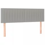 világosszürke szövet rugós ágy matraccal 140 x 200 cm