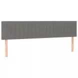 sötétszürke szövet rugós ágy matraccal 160 x 200 cm