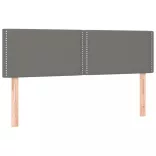 sötétszürke szövet rugós ágy matraccal 140 x 190 cm