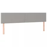 világosszürke szövet rugós ágy matraccal 180 x 200 cm