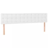 fehér műbőr rugós ágy matraccal 180 x 200 cm