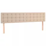 cappuccino színű műbőr rugós ágy matraccal 200 x 200 cm