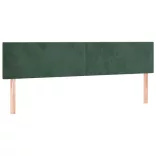 sötétzöld bársony rugós ágy matraccal 180x200 cm