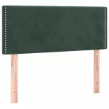 sötétzöld bársony rugós ágy matraccal 80 x 200 cm