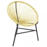 bézs polyrattan kerti Acapulco szék