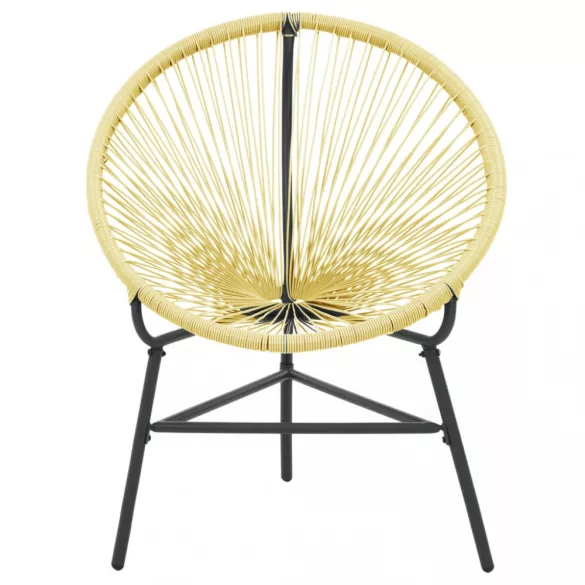 bézs polyrattan kerti Acapulco szék