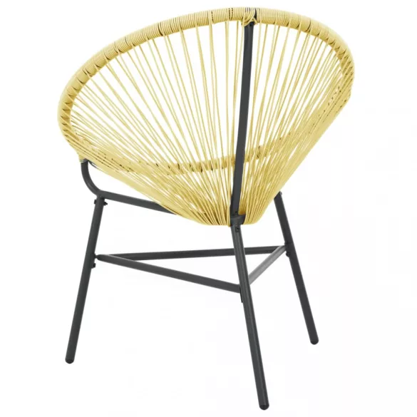 bézs polyrattan kerti Acapulco szék
