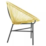 bézs polyrattan kerti Acapulco szék