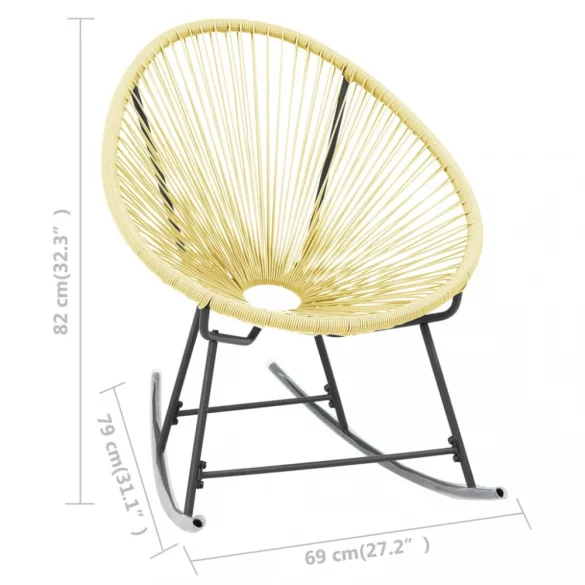 bézs polyrattan kültéri Acapulco szék