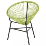 zöld polyrattan kerti Acapulco szék
