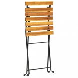 3 darabos összecsukható tömör akácfa bisztrószett