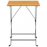 3 darabos összecsukható tömör akácfa bisztrószett