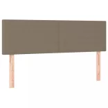 tópszínű szövet rugós és LED-es ágy matraccal 140x190cm