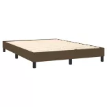 barna szövet rugós és LED-es ágy matraccal 140x200 cm