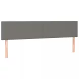 sötétszürke szövet rugós és LED-es ágy matraccal 160x200 cm