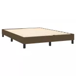 barna szövet rugós és LED-es ágy matraccal 140x190 cm