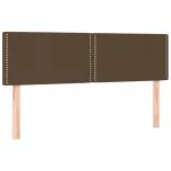 barna szövet rugós és LED-es ágy matraccal 140x190 cm