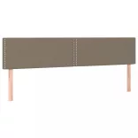 tópszínű szövet rugós és LED-es ágy matraccal 180 x 200 cm