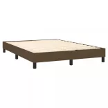 barna szövet rugós és LED-es ágy matraccal 140x190 cm