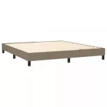 tópszínű szövet rugós és LED-es ágy matraccal 180 x 200 cm