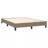 tópszínű szövet rugós és LED-es ágy matraccal 140x190cm