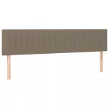 tópszínű szövet rugós és LED-es ágy matraccal 180 x 200 cm