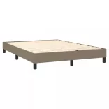 tópszínű szövet rugós és LED-es ágy matraccal 140x190cm