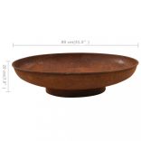 acél tűztál 80 cm