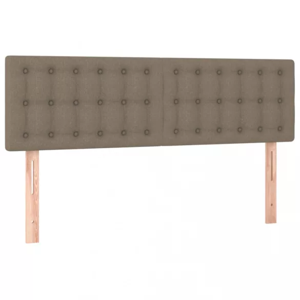 tópszínű szövet rugós és LED-es ágy matraccal 140x190cm