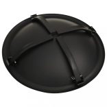 2 az 1-ben acél tűztál és grillező piszkavassal 56 x 56 x 49 cm