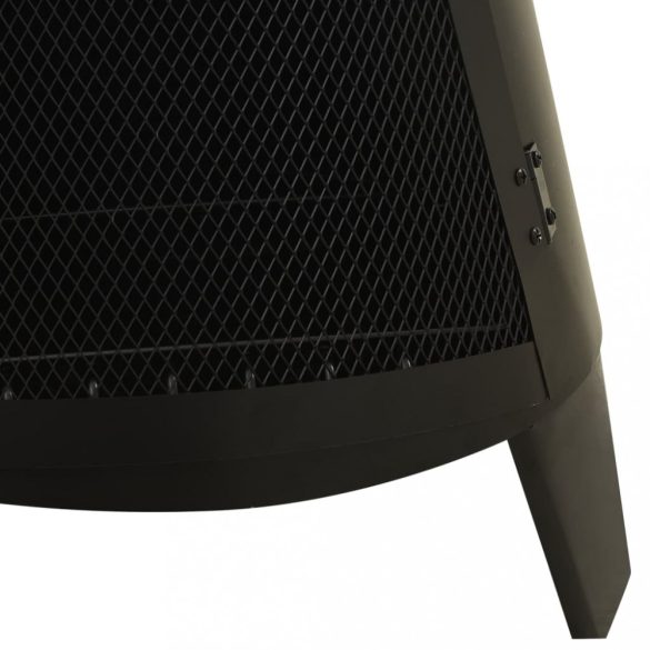 acél kerti kályha piszkavassal 38 x 38 x 122 cm