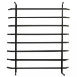 acél kerti kályha piszkavassal 38 x 38 x 122 cm